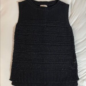 Banana Republic Heritage Collection Black Open Knit Sweater